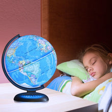 Load image into Gallery viewer, 8&quot; Illuminated Up-to-date Built-in LED Night World Globe
