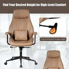 Load image into Gallery viewer, Adjustable Ergonomic High Back Office Chair with Lumbar Support-Brown
