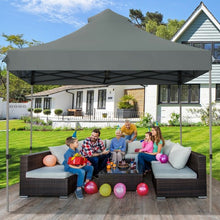 Load image into Gallery viewer, 10&#39; x 10&#39; Portable Pop Up Canopy Event Party Tent Adjustable w/ Roller Bag-Gray
