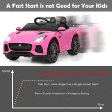 Load image into Gallery viewer, 12V Jaguar F-Type SVR Licensed Kids Ride On Car-Pink
