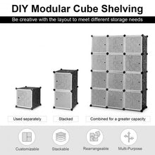Load image into Gallery viewer, DIY 12 Cube Portable Closet Storage Organizer
