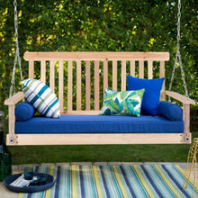 Load image into Gallery viewer, 4&#39; Wood Garden Hanging Seat Chains Porch Swing

