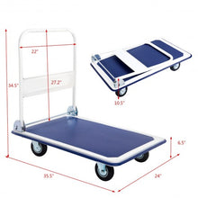 Load image into Gallery viewer, 660lbs Folding Platform Cart Dolly Hand Truck
