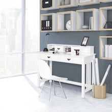 Load image into Gallery viewer, Home Office Writing Mission Computer Desk with 4-Drawer
