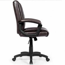 Load image into Gallery viewer, Ergonomic PU Leather Mid-Back Computer Office Chair
