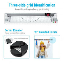 Load image into Gallery viewer, 13&quot; Hot and Cold Paper Trimmer with Corner Rounder and 25 Pouches-White
