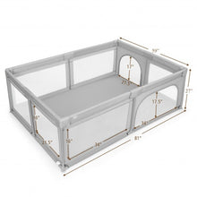 Load image into Gallery viewer, Extra-Large Safety Baby Fence with 50 Ocean Balls-Gray
