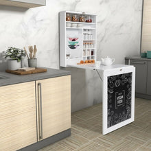 Load image into Gallery viewer, Space Saver Convertible Wall Mounted Desk-White
