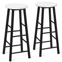 Load image into Gallery viewer, Set of 2 Pub Bistro  Dining Height Bar Stool-White
