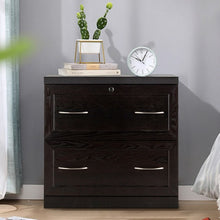 Load image into Gallery viewer, 2-Drawer Free Standing Lateral File Cabinet-Black
