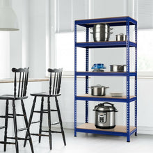 Load image into Gallery viewer, 5-Tier Steel Shelving Unit Storage Shelves Heavy Duty Storage Rack-Blue
