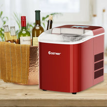 Load image into Gallery viewer, 26 lbs Countertop LCD Display Ice Maker with Ice Scoop-Red
