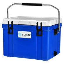 Load image into Gallery viewer, 26 Quart Portable Cooler with Food Grade Material-Blue
