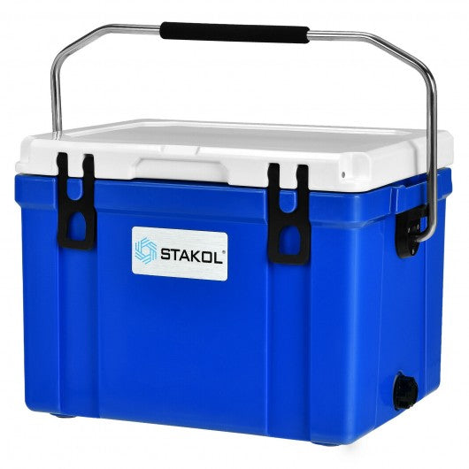 26 Quart Portable Cooler with Food Grade Material-Blue