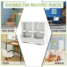 Load image into Gallery viewer, Kids Storage Unit Baby Toy Organizer Children Bookshelf Bookcase-White
