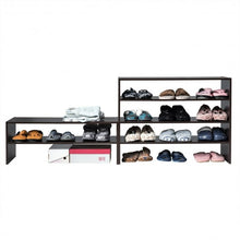 Load image into Gallery viewer, 3 Pcs 31-Inch Stackable Shoe Rack-Brown
