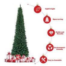 Load image into Gallery viewer, PVC Artificial Slim Pencil Christmas Tree-9&#39;
