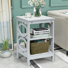 Load image into Gallery viewer, 3-tier Nightstand Sofa Side End Accent Table-Gray

