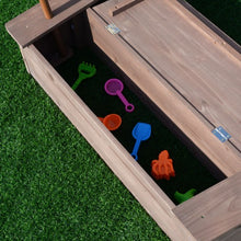 Load image into Gallery viewer, Beach Toy Sandboat Captain Series Cedar Sandbox
