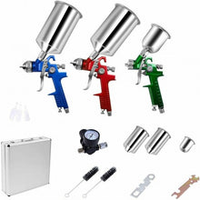 Load image into Gallery viewer, 3 HVLP Auto Paint Car Primer Air Spray Gun Kit
