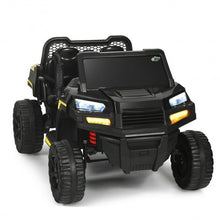 Load image into Gallery viewer, 12V Battery Powered Kids Ride On Dumpbed Truck RC-Black

