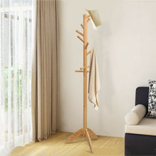 Load image into Gallery viewer, Wooden Free Standing Coat Rack -Oak
