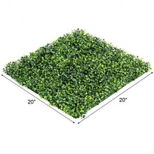 Load image into Gallery viewer, 12 Pcs 20&quot; x 20&quot; Artificial Plant Wall Panel Hedge Privacy Fence
