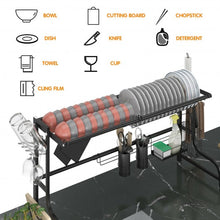 Load image into Gallery viewer, Adjustable Dish Drainer Kitchen Organizer
