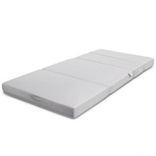 Load image into Gallery viewer, 4&quot; Tri-Fold Sofa Bed Foam Mattress with Handles-Twin size
