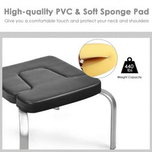 Load image into Gallery viewer, Yoga Iron Headstand Bench w/ PVC Pads for Family Gym-Black
