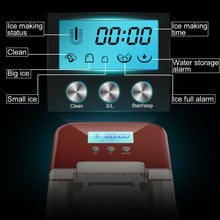 Load image into Gallery viewer, 26 lbs Countertop LCD Display Ice Maker with Ice Scoop-Red
