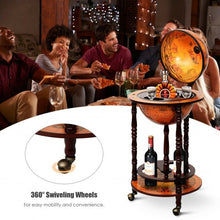 Load image into Gallery viewer, Vintage Globe Wine Stand Bottle Rack
