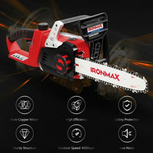 Load image into Gallery viewer, 12-Inch 40V Cordless Chainsaw with Lithium-Ion Battery
