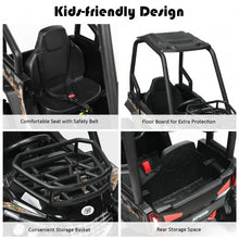 Load image into Gallery viewer, 12V Kids RC Electric Ride On Off-Road UTV Truck with MP3 and Light-Black
