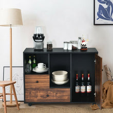 Load image into Gallery viewer, Lateral Mobile Filing Open Cabinet Large Printer Stand with 2 Drawers
