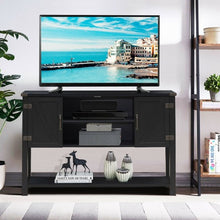 Load image into Gallery viewer, TV Storage Cabinets with Bottom Shelf-Black
