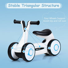Load image into Gallery viewer, Baby Balance Bike Bicycle Toddler Toys Rides No-Pedal-White
