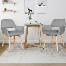Load image into Gallery viewer, Set of 2 Modern Accent Armchairs-Gray
