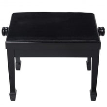 Load image into Gallery viewer, New Height Adjustable 18&quot;-22&quot; Piano Bench Solid Wood Black
