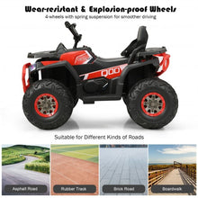 Load image into Gallery viewer, 12 V Kids Electric 4-Wheeler ATV Quad with MP3 and LED Lights-Red

