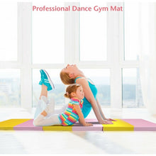 Load image into Gallery viewer, 6&#39; x 2&#39; x 2.5&quot; 3-Fold Gymnastics Tumbling Fitness Mat
