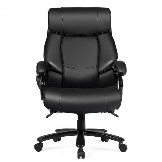 Big & Tall 400lb PU Leather Massage Office Chair-Black