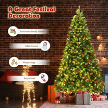 Load image into Gallery viewer, 7.5Ft Pre-lit Hinged Christmas Tree with 550 LED Lights
