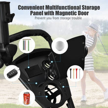 Load image into Gallery viewer, Folding 3 Wheels Golf Push Cart with Bag Scoreboard Adjustable Handle -Gray
