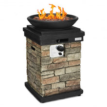 Load image into Gallery viewer, 40 000 BTU Patio Propane Burning Fire Bowl Column
