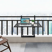Load image into Gallery viewer, Railing Folding Table with 5-Level Adjustable Heights
