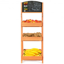 Load image into Gallery viewer, Wooden Sidewalk Menu Chalkboard Sign Display Shelves
