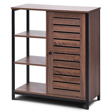 Load image into Gallery viewer, Industrial Bathroom Storage Free Standing Cabinet with 3 Shelves
