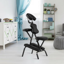 Load image into Gallery viewer, PU Leather Pad Travel Massage Chair with Carrying Bag
