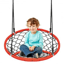 Load image into Gallery viewer, Net Hanging Swing Chair with Adjustable Hanging Ropes-Orange
